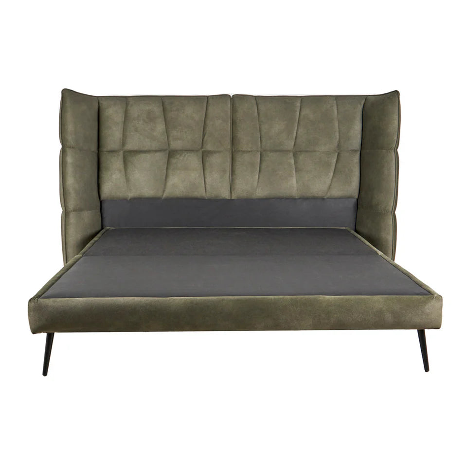Cama Chicago King Verde Olivo