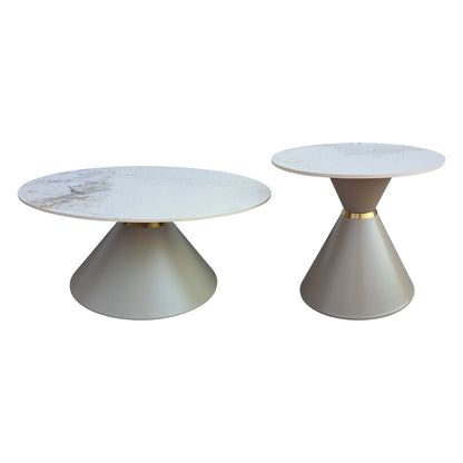 Mesa de Centro Prometeo blanca