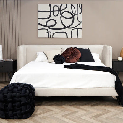 Cama King Pittsburgh Blanca