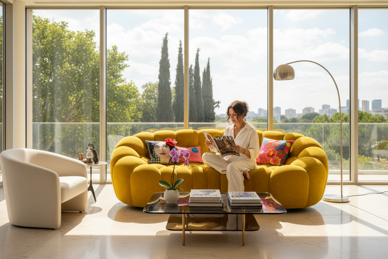 SOFA CLOUD AMARILLO